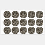 Animal Print - Large Circle Adhesive  Labels