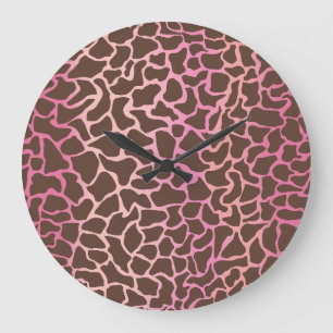 Animal Print Large Clock