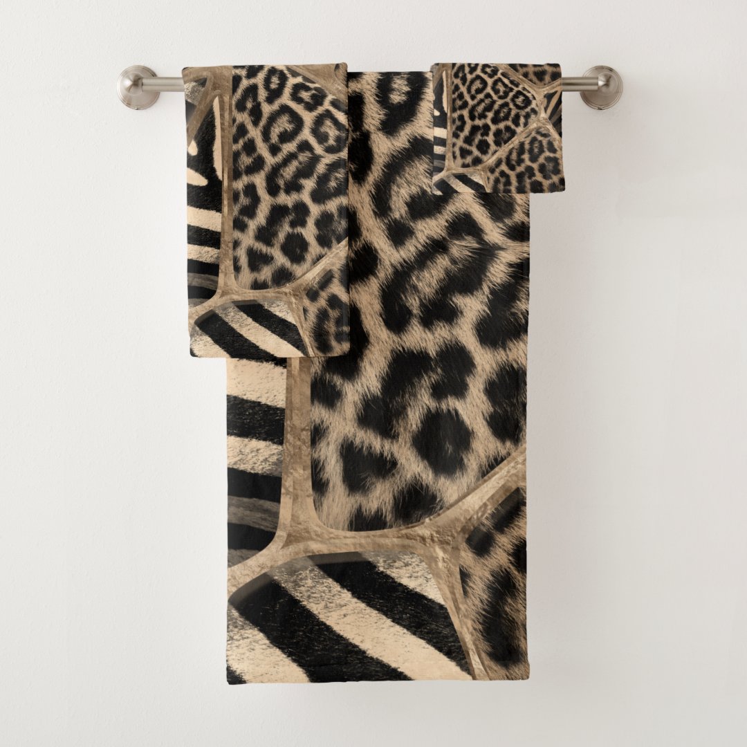 Animal Print Bath Towels