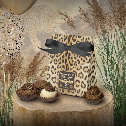 Animal Print Leopard Birthday Favor Box