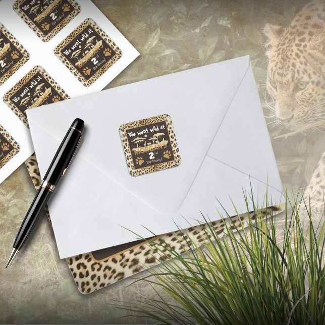 Animal Print Leopard Birthday Sticker (Creator Uploaded)