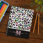 Animal Print Leopard Chic Monogram 2024 Planner<br><div class="desc">Trendy animal print 2024 planner featuring a modern multi-colored leopard print pattern,  your initials,  and name in a elegant handwritten script font.</div>