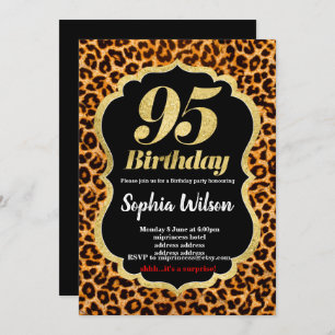 Animal print Leopard invitation