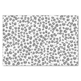 Animal Print Leopard Pattern Black White Gift Tissue Paper