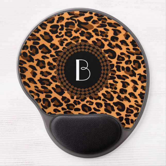 Animal Print Leopard Pattern Gel Mouse Pad (Front)