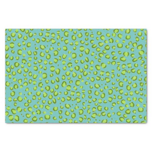 Animal Print Leopard Pattern Green Gift Tissue Paper