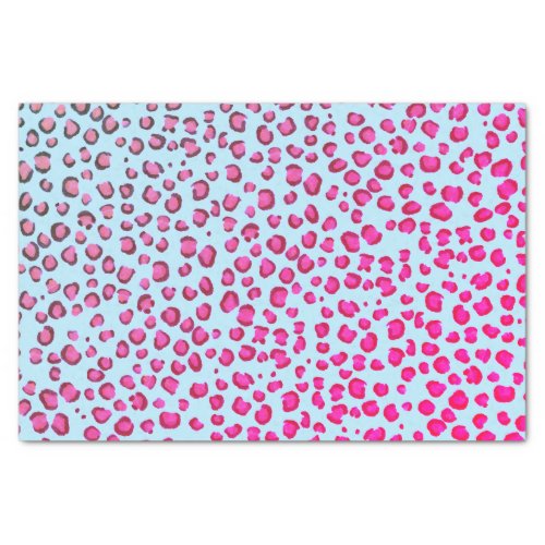 Animal Print Leopard Pattern Pink Purple Gift Tissue Paper