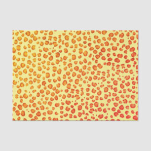 Animal Print Leopard Pattern red Orange Gift Tissue Paper