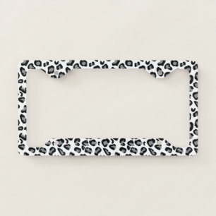 Animal Print Leopard Print Pattern License Plate Frame