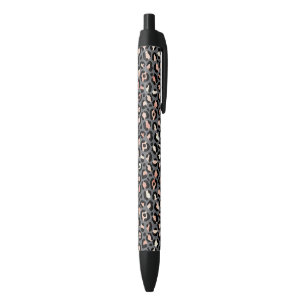 Animal Print Leopard Spots Black Pink Wild Animals Pen