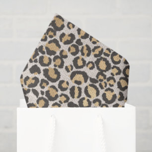 Animal Print Leopard Spots Neutrals Chic gift wrap Tissue Paper