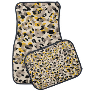 Animal print, leopard texture background car floor mat