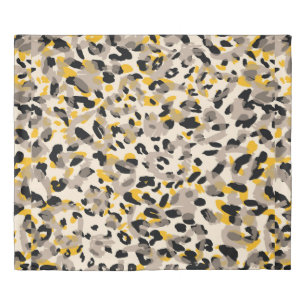Animal print, leopard texture background duvet cover