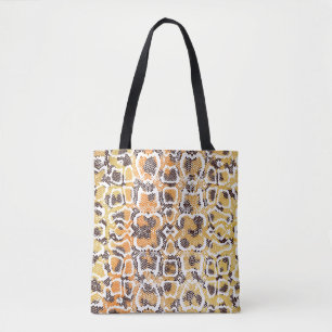 Animal print, leopard texture background, snake pa tote bag