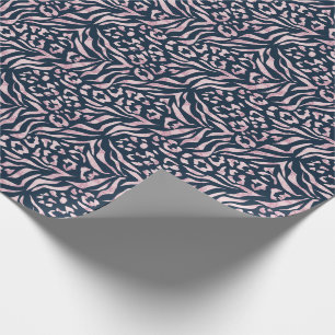 Animal print, leopard, tiger, blue, pink, skin, wrapping paper