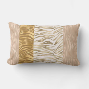 Animal Print  Luxury Satin Blend Lumbar Pillow