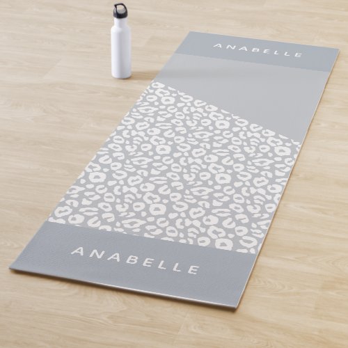 Animal print modern colorful geometric yoga mat