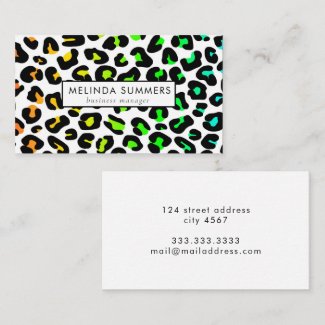 Animal Print Modern Elegant Personalized 