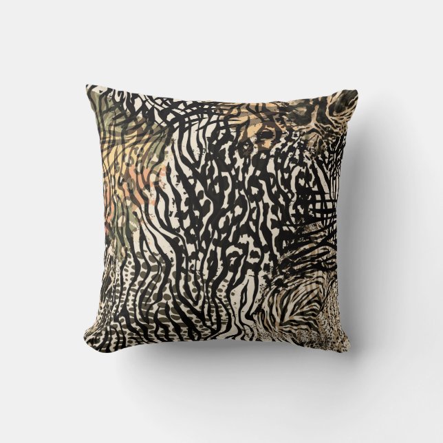 Animal print modern Luxury pillow (Front)