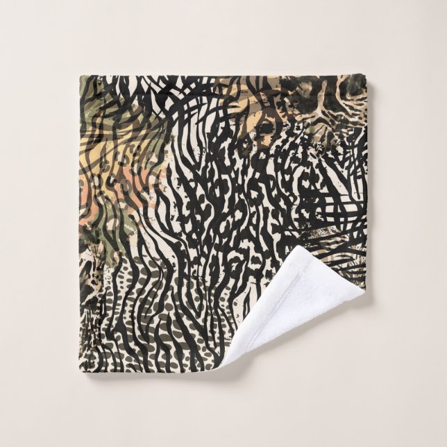Animal print modern Luxury set towel (Wash Cloth)