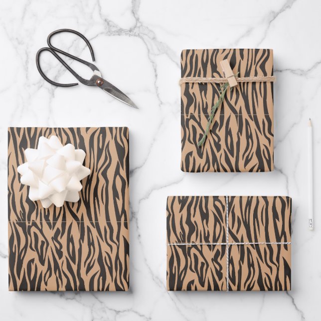 animal print Nature zebra wild safari Wrapping Paper Sheets (Front)