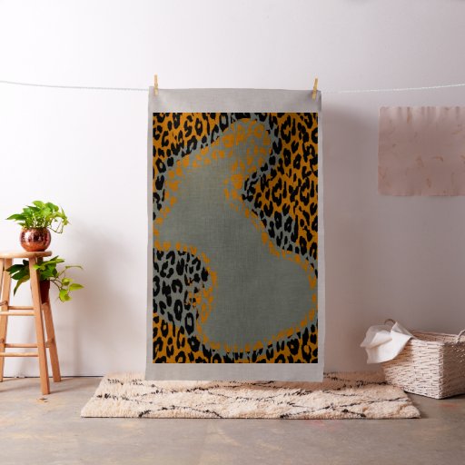 Animal print of leopard #19 fabric