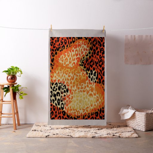 Animal print of leopard #27 fabric