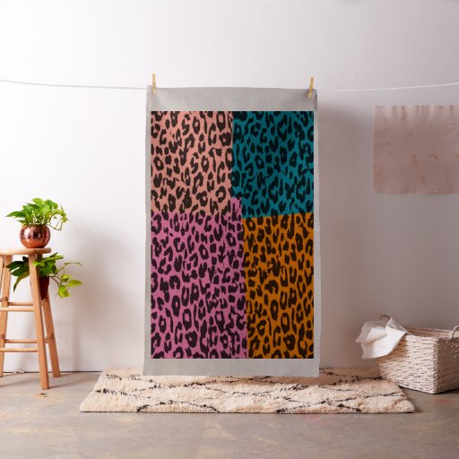 Animal print of leopard #35 fabric