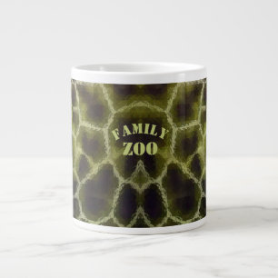 Animal Print Olive Green Giant Coffee Mug
