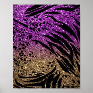 Custom Purple Zebra Wall Art & Décor