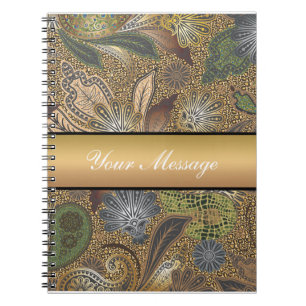 Animal Print Paisley Pattern Notebook
