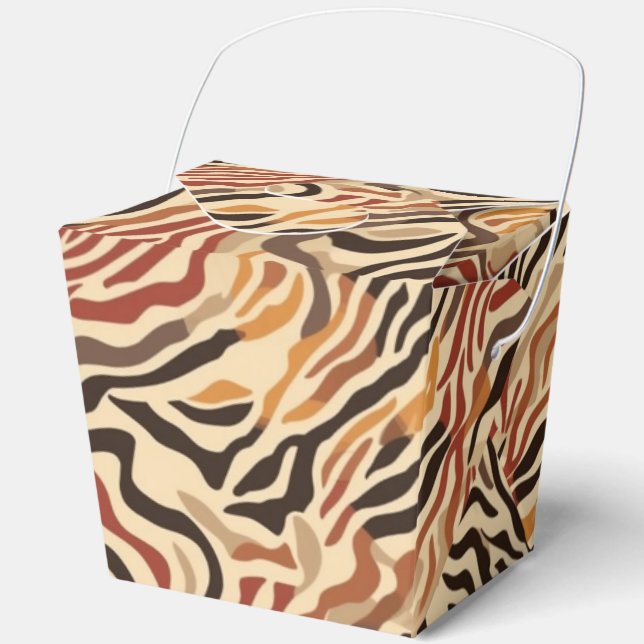 Animal Print Party Favor Box (Front)