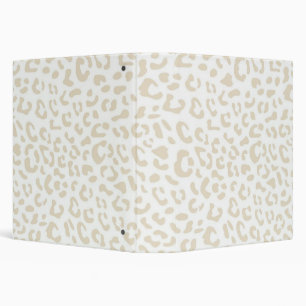 Animal print pattern 3 ring binder