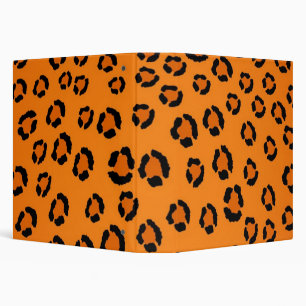 Animal print pattern 3 ring binder