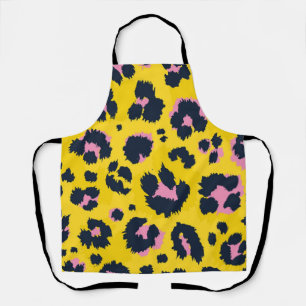 Animal print pattern apron