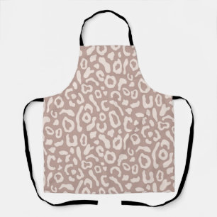 Animal print pattern apron