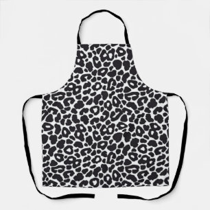 Animal print pattern apron
