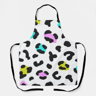 Animal print pattern apron