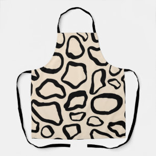 Animal print pattern apron