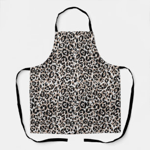 Animal print pattern apron