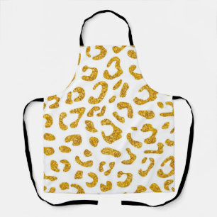 Animal print pattern apron