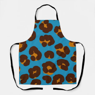 Animal print pattern apron