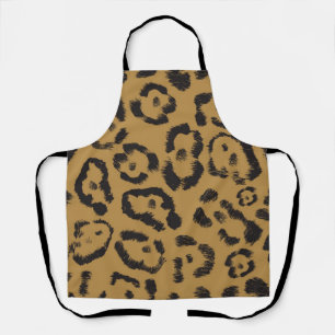 Animal print pattern apron