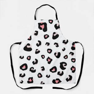 Animal print pattern apron