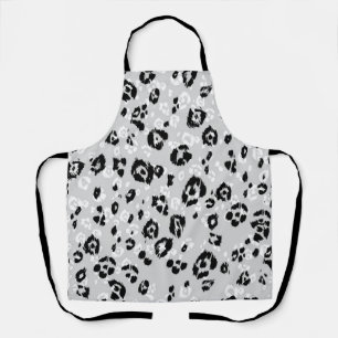 Animal print pattern apron