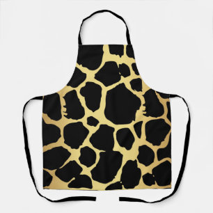 Animal print pattern apron