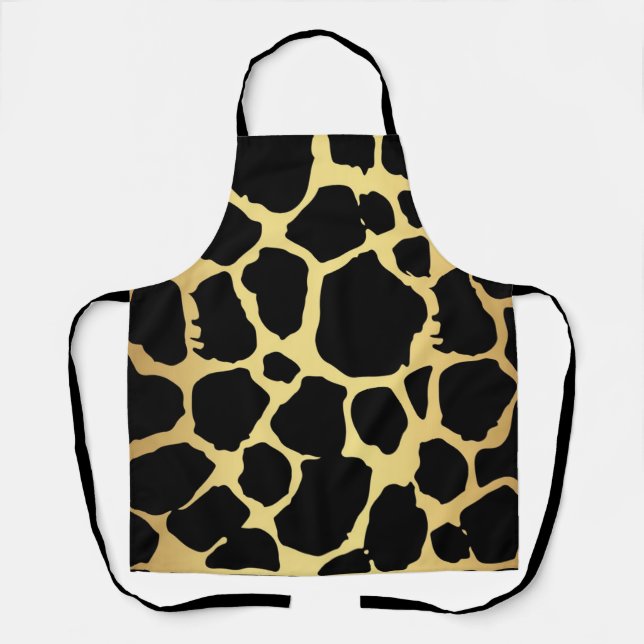 Animal print pattern apron (Front)