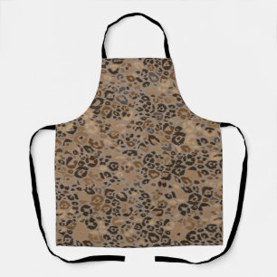 Animal print pattern apron