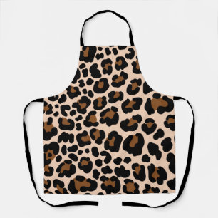 Animal print pattern apron