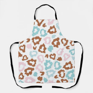 Animal print pattern apron